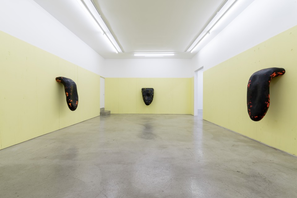 Image: Installation view of Daniel Boccato and Loup Sarion: Cannibal Valley at M+B, Los Angeles