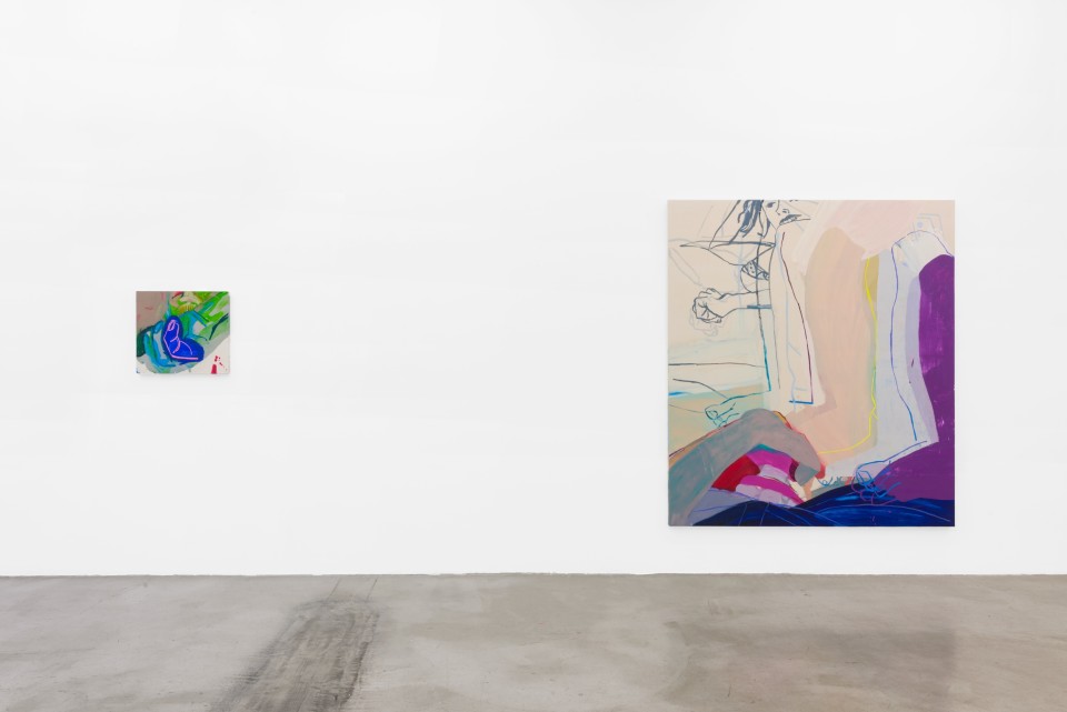 Image: Installation view of Sarah Faux: Clench and Release at M+B, Los Angeles