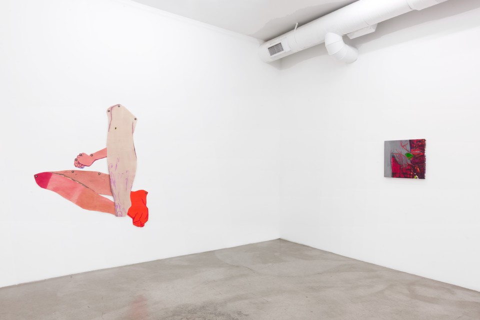 Image: Installation view of Sarah Faux: Clench and Release at M+B, Los Angeles