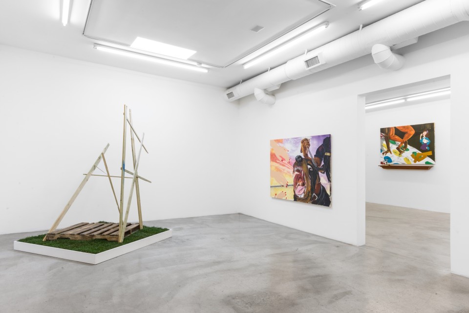 Image: Installation view of Pat Phillips: Summer Madness at M+B, February 12 - March 14, 2020