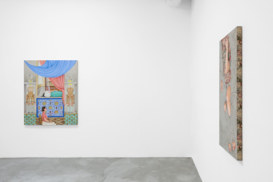 Image: Installation view of Arghavan Khosravi: Presence of Others at M+B, August 1 - August 22, 2020