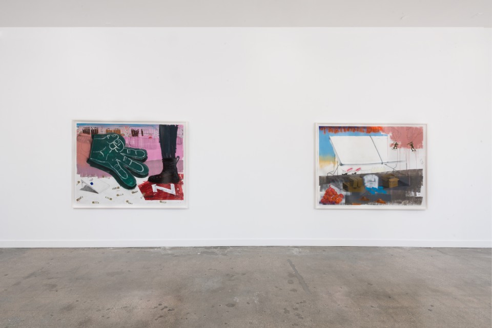 Image: Installation view of Pat Phillips: Untitled (Works on Paper) at M+B Doheny, May 15 - June 19