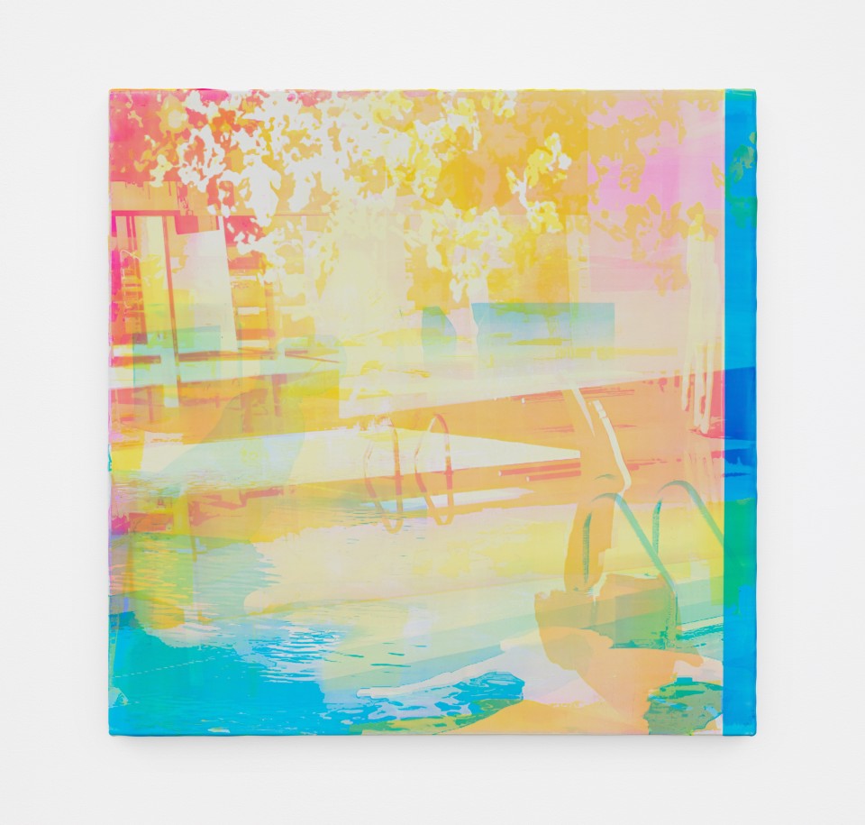 Image: Zoe Walsh  Round the flame, 2021  signed, dated, and titled verso  acrylic on canvas-wrapped panel  24 x 24 inches (61 x 61 cm)
