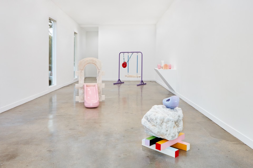 Image: Installation view of Nevine Mahmoud: foreplay II at M+B Doheny, December 11, 2021 - January 22, 2022