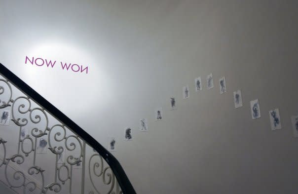 Charley Case 'Now won': exhibition view /Aeroplastics, Rue Blanche Str., Brussels, 2006