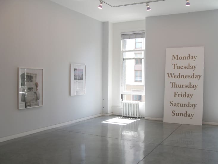 Matt Keegan Postcards & Calendars, 2009 Installation view