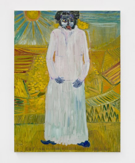 Dirk Zoete, Boy in White Dress in Summer Landscape, 2023