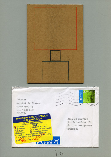 Enkele gebieden 05 - Barbados | Mail Art project for Saturnus, 2025