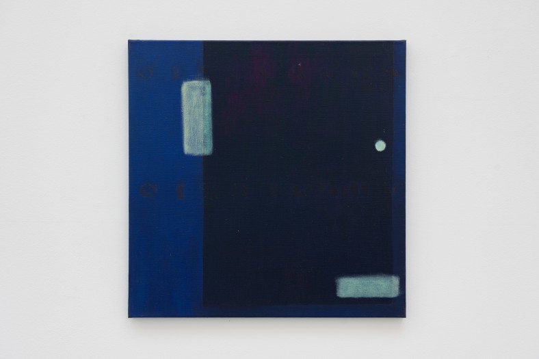 Agnes Maes, Blauwe compositie I, 1990