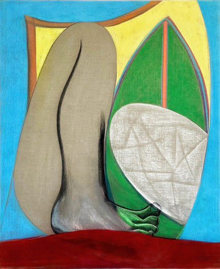 Aurelie Gravas, Big Composition 1 (Yellow Foot), 2021