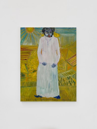 Dirk Zoete, Boy in White Dress in Summer Landscape, 2023