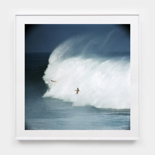 LeRoy Grannis, Bobby Cloutier and Greg Noll, Waimea Bay, 1966