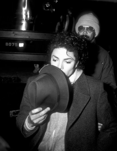 Ron Galella, Michael Jackson on the location, filming the video for “Bad”, New York, November 19, 1986