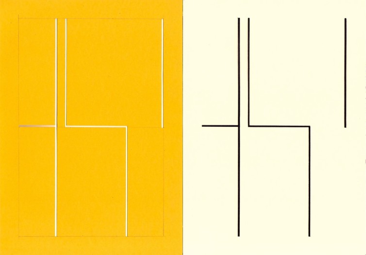 Richard Caldicott, B/W photogram and paper negative (10), 2013