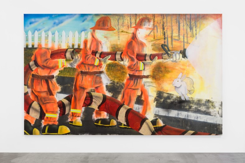 Pat Phillips, Red Touching Black...Safe For Jack / Inmate Firefighters, 2019