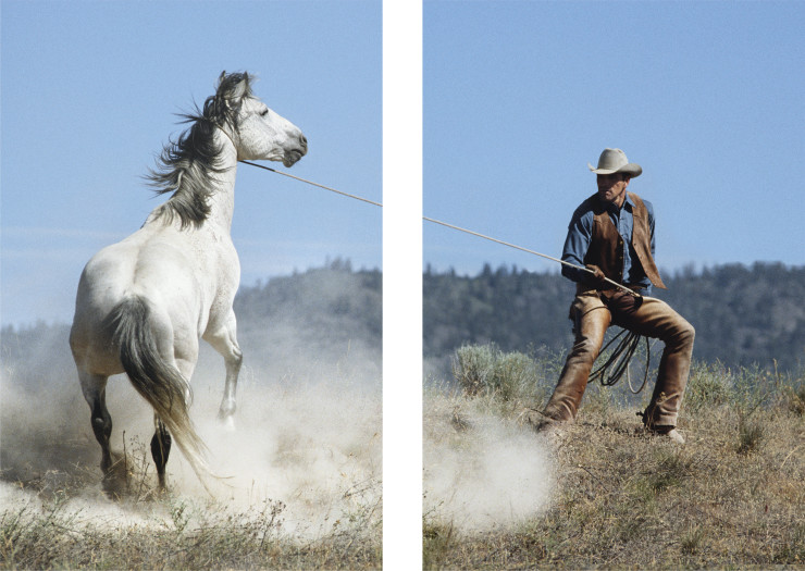 Norm Clasen, Holding Tight (diptych), Newcastle, WY, 1988
