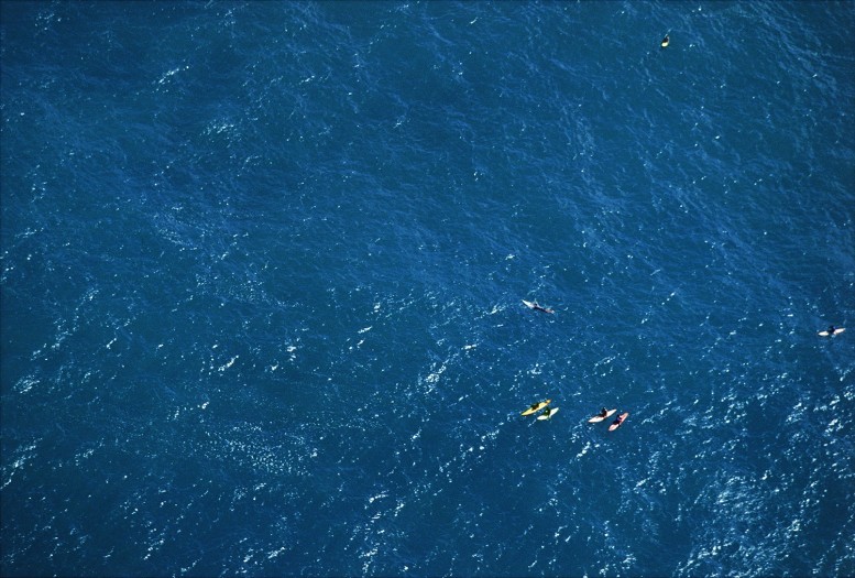 Jeff Divine, Waimea Bay Surfers Ariel, 2000
