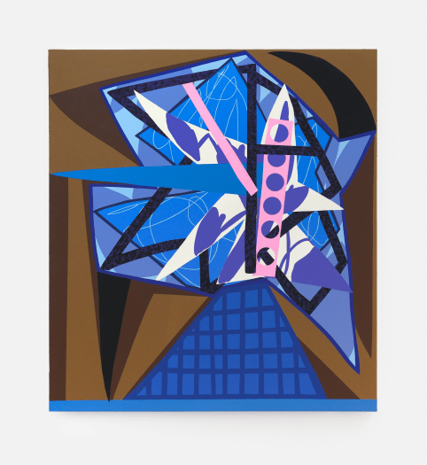 Jonathan Casella, (Blue Sentinel) Caged Spur with Black Horn, 2025