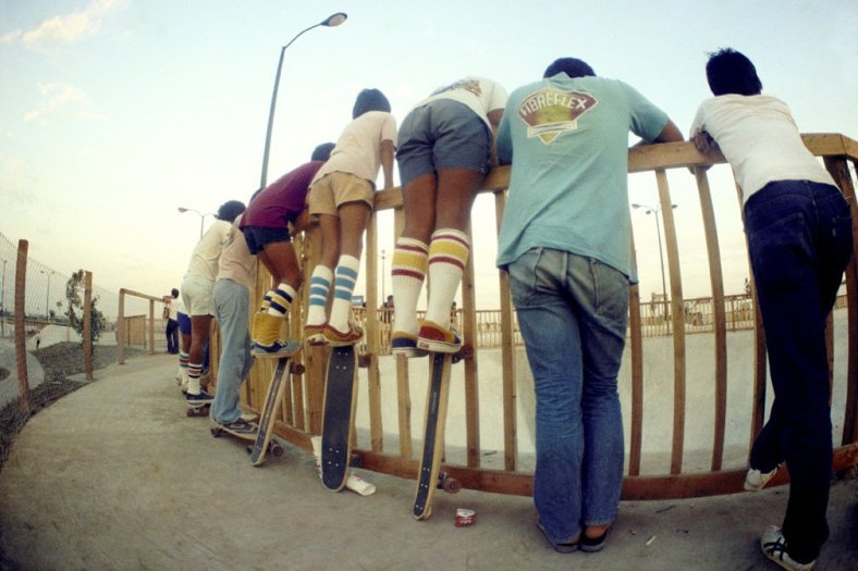 Hugh Holland, Tube Socks on Board, Marina Del Rey Skate Park (No. 61), 1977