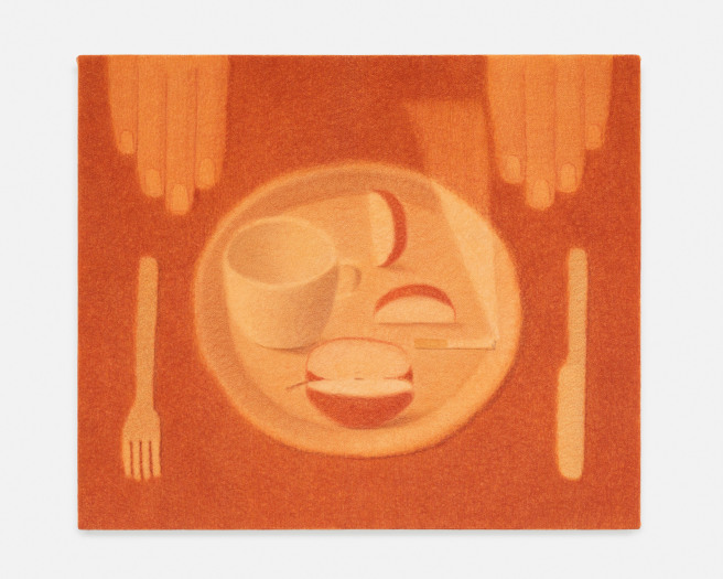 Johnny Izatt-Lowry, Still life on a plate, 2023