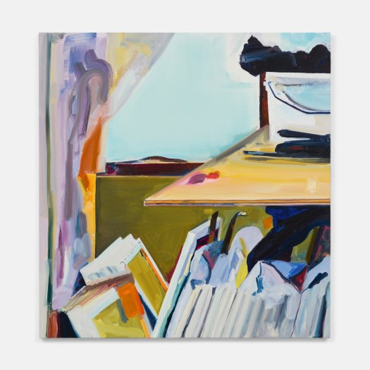 Chase Wilson, Americana Extravaganzoid: Table Edge World of False Empire: Window Time Thoughts of the Center Game of Spirit: Seeing Into the Negative (5a-Untitled Wall Shape while thinking of the shapes of States), 2021
