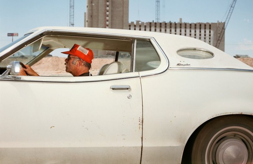 Andrew Bush, Man driving west at 23 mph down a yet-to-be-named dirt road, around lunchtime, during a construction boom in Las Vegas in June of 1989, 1989