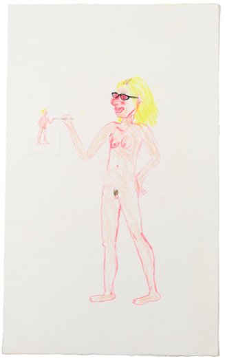 Aurel Schmidt, Self Portrait 15, 2013