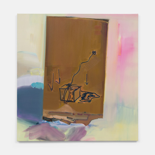 Chase Wilson, Americana Extravaganzoid: Table Edge World of False Empire: Window Time Thoughts of the Center Game of Spirit: Seeing Into the Negative (6a-butterfly attached to block weight- dialectical spiritual image), 2021