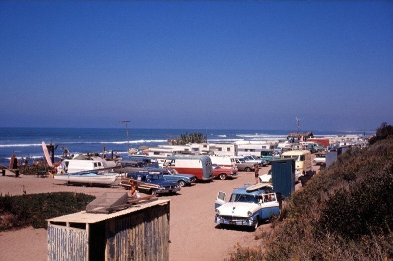 LeRoy Grannis, San Onofre Parking Lot (No. 57), 1964