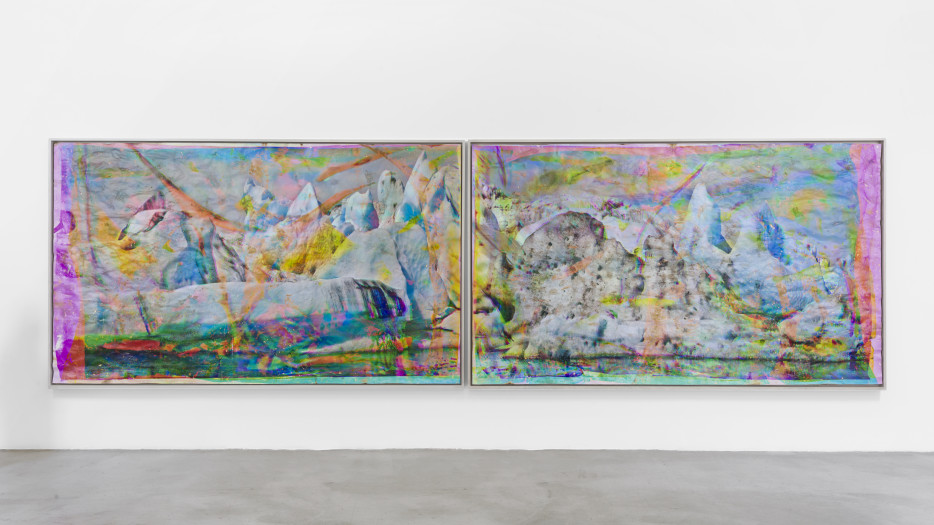 Matthew Brandt, Vatnajökull MYCD1 (diptych), 2018-2020