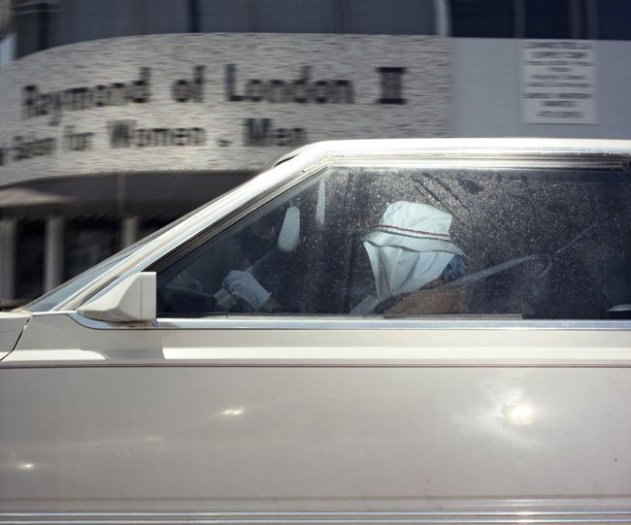 Andrew Bush, Woman pausing at a Beverly Hills intersection at 2:22 p.m. on September 12, 1990, 1990