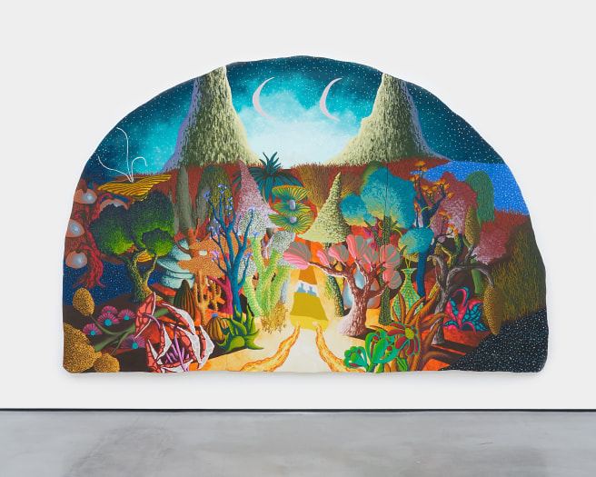 Eliot Greenwald, Jitterbark (triptych), 2023