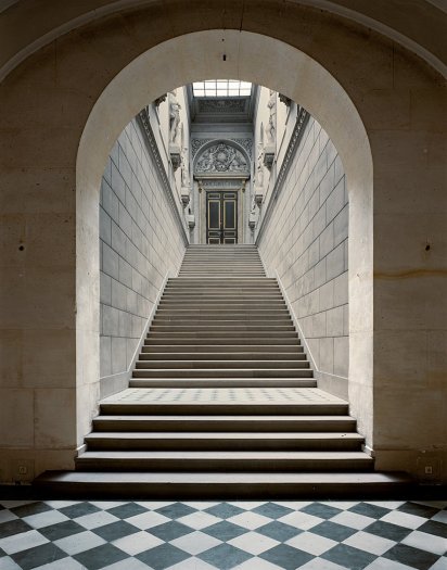 Robert Polidori, Escalier des Salles l'Afrique, ANR.02.037, Aile du Nord- 1er étage, Versailles, 1985