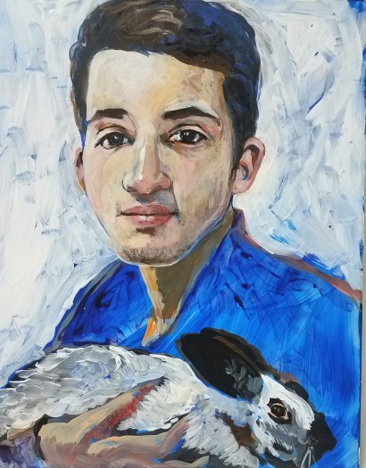 E Tilly Strauss Boy And Rabbit 2016 Tilly Studio