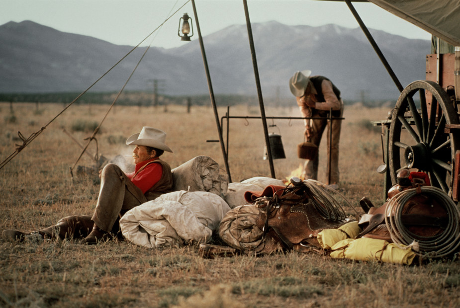 Norm Clasen, Making Camp, Cortez, CO, 1986