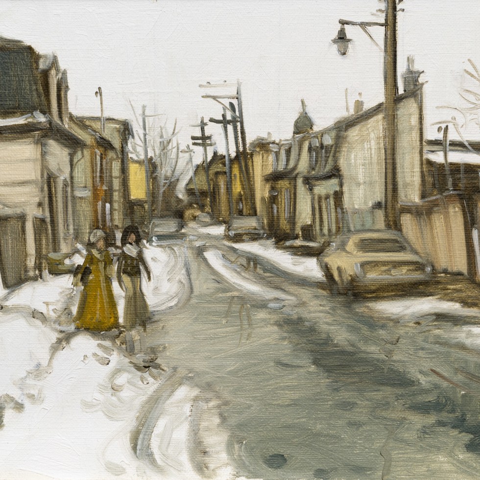 Une journée humide du printemps, rue St. Ignace, Québec-John Little