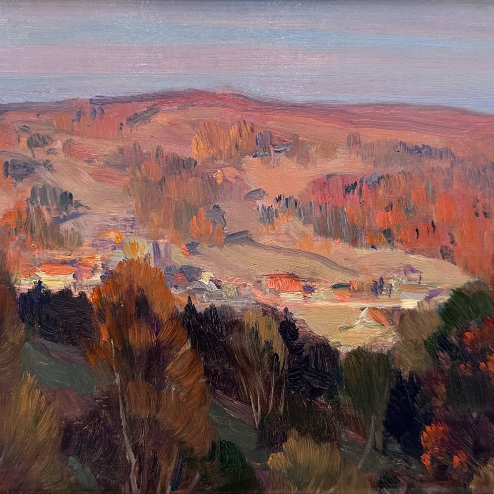 Collines au coucher du soleil, Charlevoix-Clarence A. Gagnon