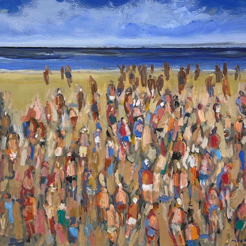 Crowded Beach-Molly Lamb Bobak