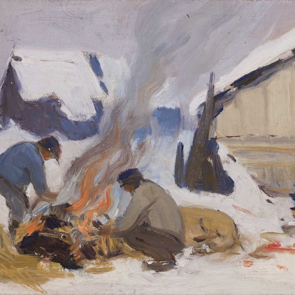 Jour de boucherie, Baie St. Paul-Clarence A. Gagnon