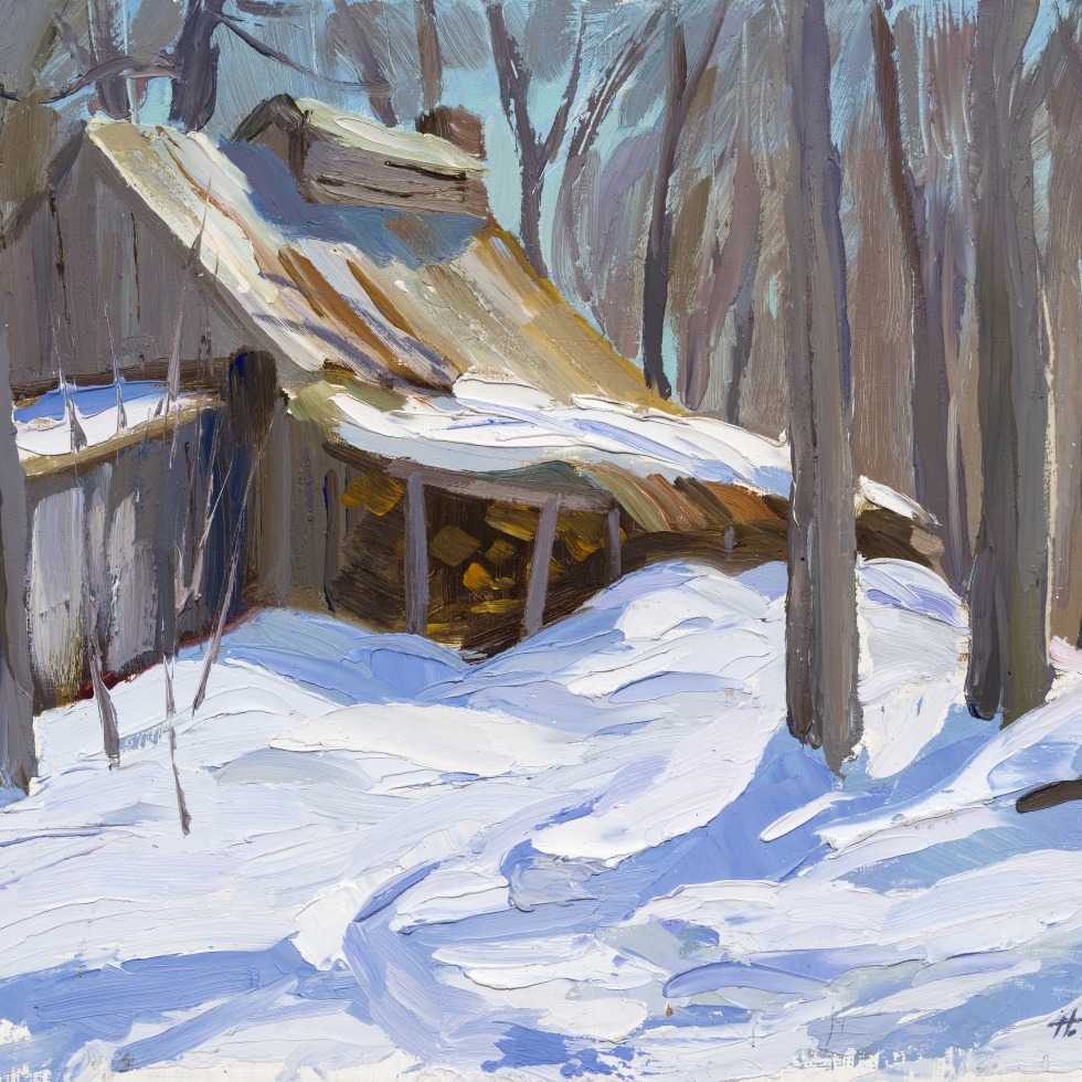 Sugar Camp with Woodshed - Cabane à sucre et bûcher-Henry J. Simpkins