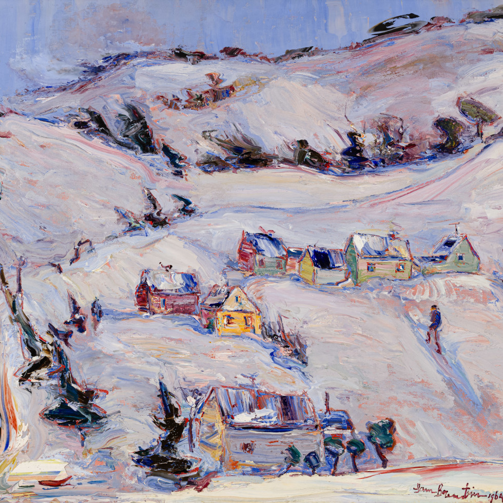 Winter, View of Lake Paquin, St. Agathe-Sam Borenstein