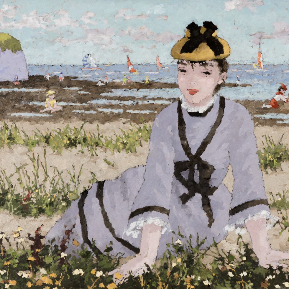 La plage d'Yport à marée basse-Suzanne Eisendieck