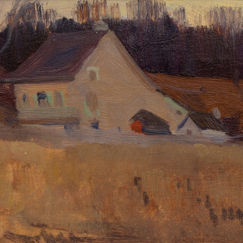 Crépuscule d’automne, Baie St. Paul-Clarence A. Gagnon