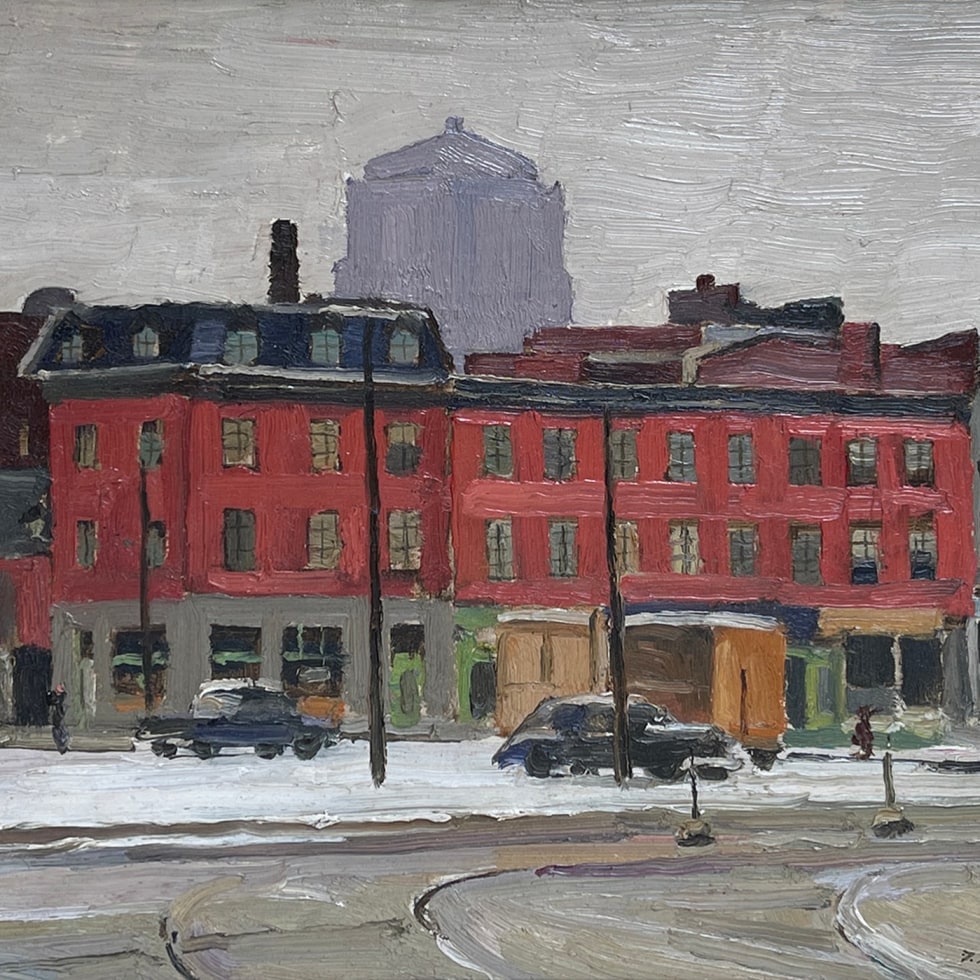 Buildings, North Side, Chaboillez Square, Montreal-Frederick B. Taylor