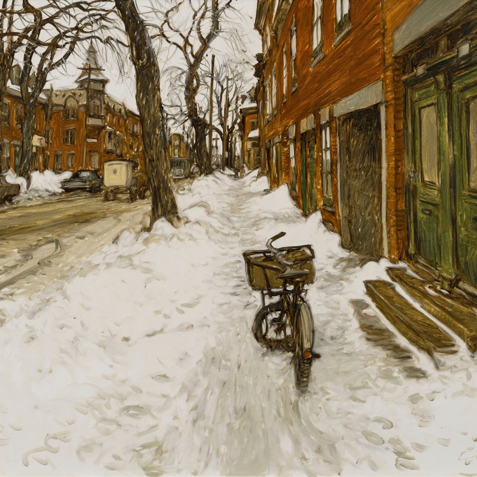 Rue Logan (d'autrefois, avec les arbres) vers Plessis, Montréal-John Little