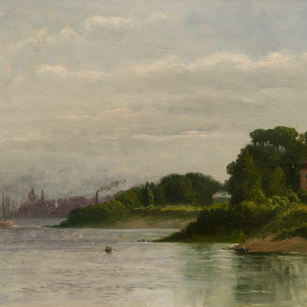 Looking towards Montreal from the South Shore-William Raphael