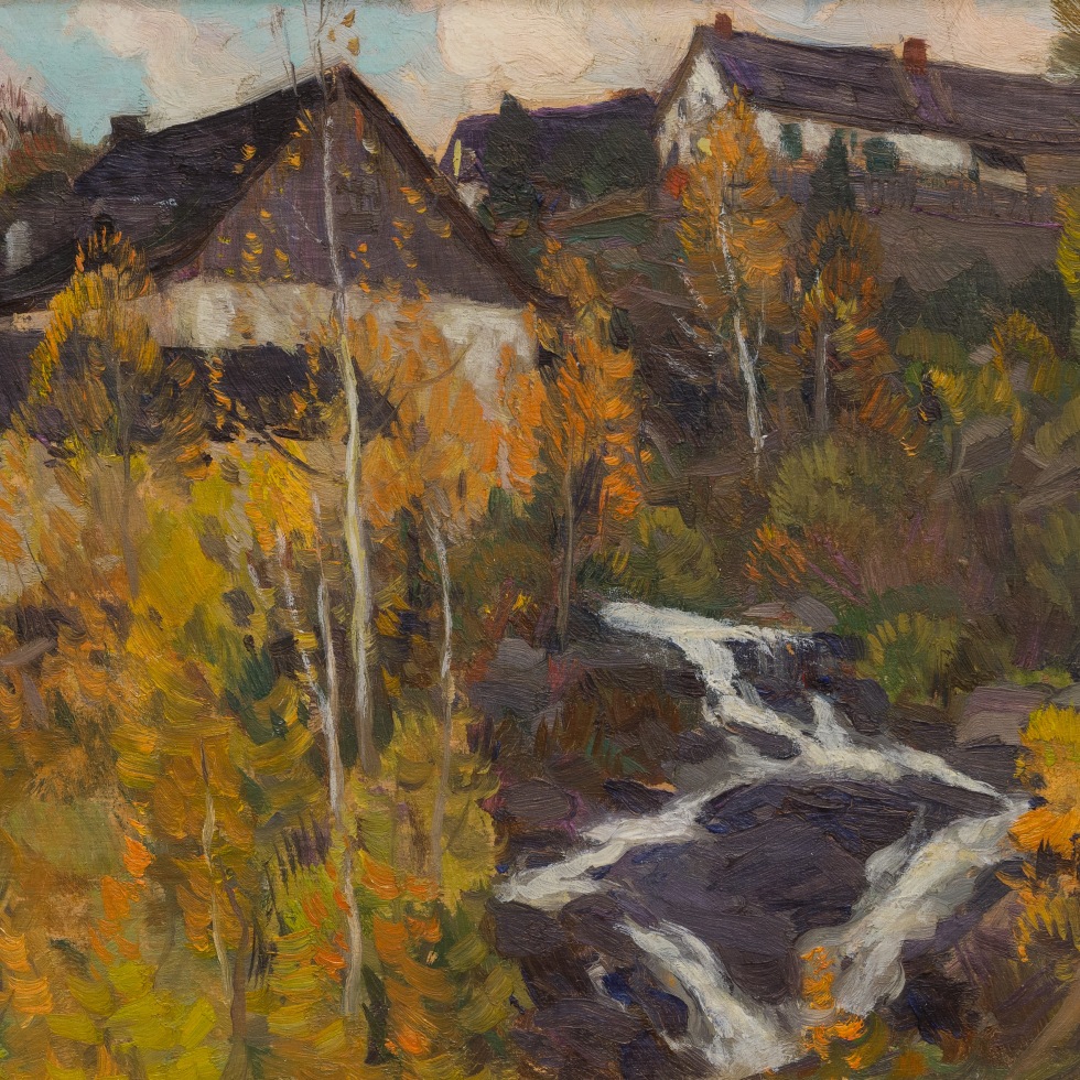 The Old Mill or Automne dans Charlevoix-Clarence A. Gagnon