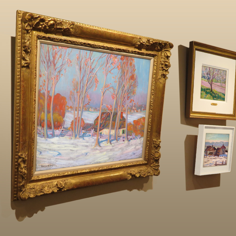 Rare and Striking Clarence Gagnon Canvas at Alan Klinkhoff Gallery