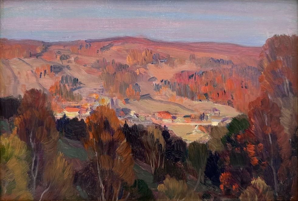 Clarence A. Gagnon, Collines au coucher du soleil, Charlevoix, 1923