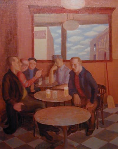 Philip Surrey, C.M., LL.D., R.C.A. (1910-1990)Russell's Tavern, Russell Hotel - Taverne Rissell, Hotel Russell, 1952 Oil on canvas 20 x 16 in 50.8 x 40.6 cm